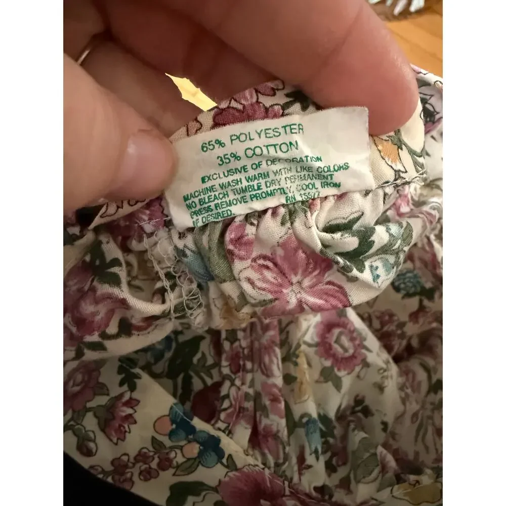 Vintage Tiny Tots two piece‎ floral infant outfit